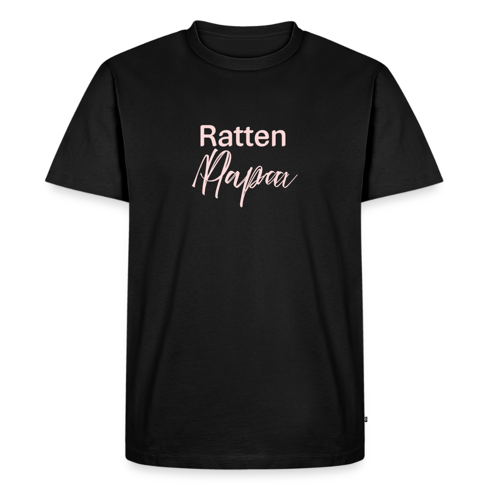 Männer Premium T-Shirt "Ratten-Papa" - Schwarz
