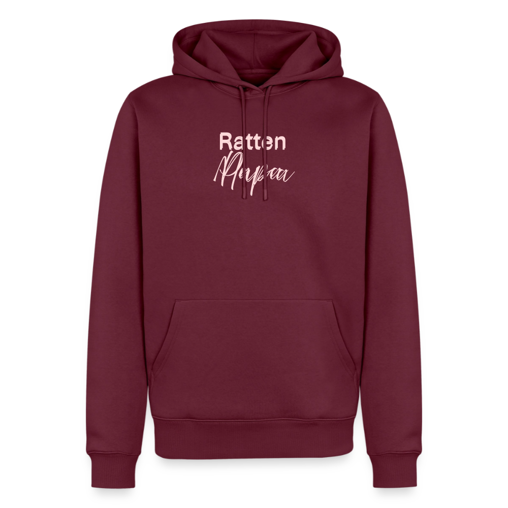 Männer Premium Hoodie "Ratten-Papa" - Burgunderrot
