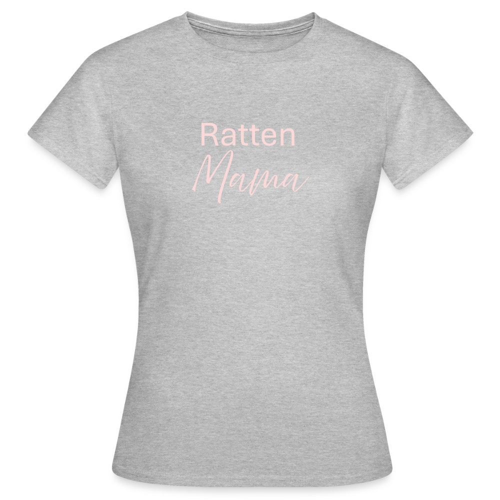 Damen T-Shirt "Ratten-Mama" - Grau meliert