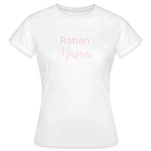 Damen T-Shirt "Ratten-Mama" - Weiß