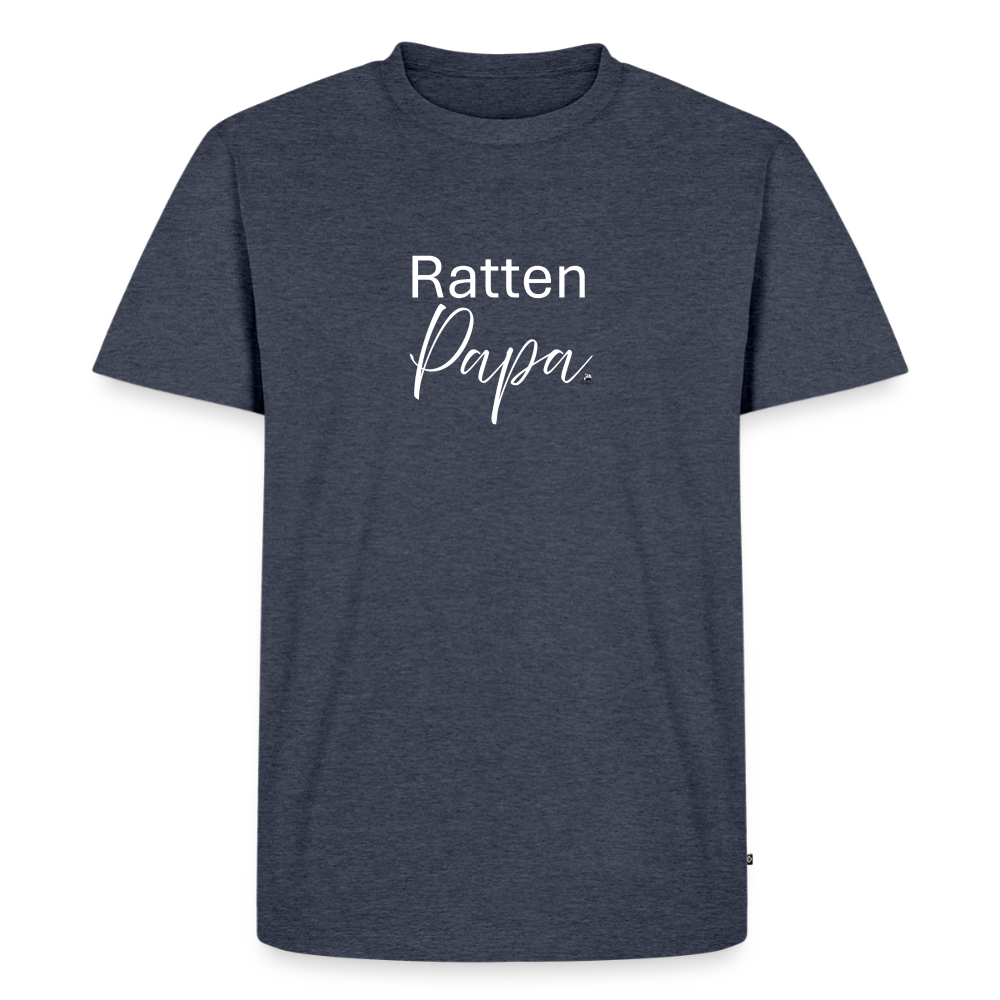 Herren T-Shirt "Ratten-Papa" - Jeansblau 