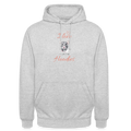 Unisex Hoodie "I love Hoodies" - Hellgrau meliert