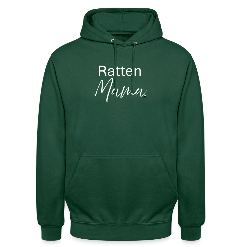 Damen Hoodie "Ratten-Mama" - Flaschengrün