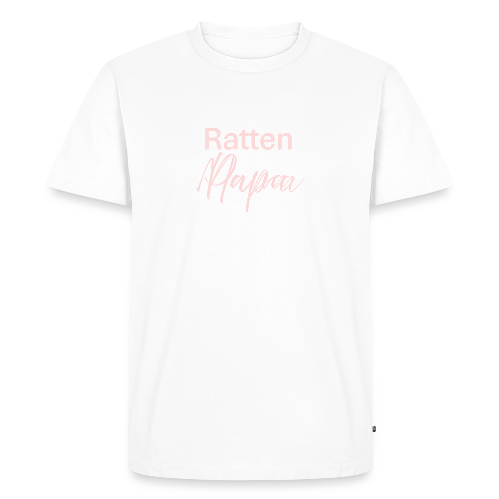 Männer Premium T-Shirt "Ratten-Papa" - Weiß