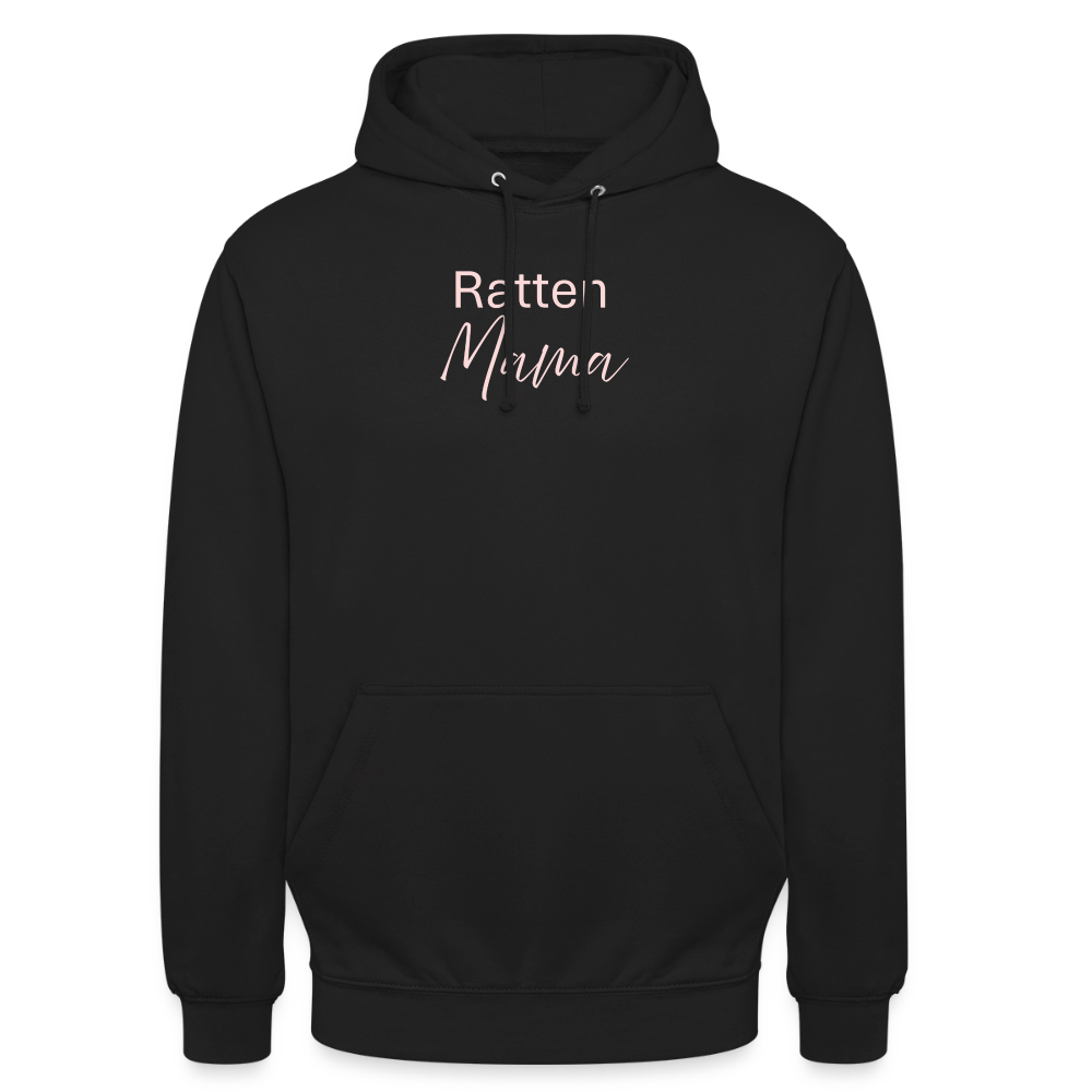 Unisex Hoodie "Ratten-Mama" - Schwarz