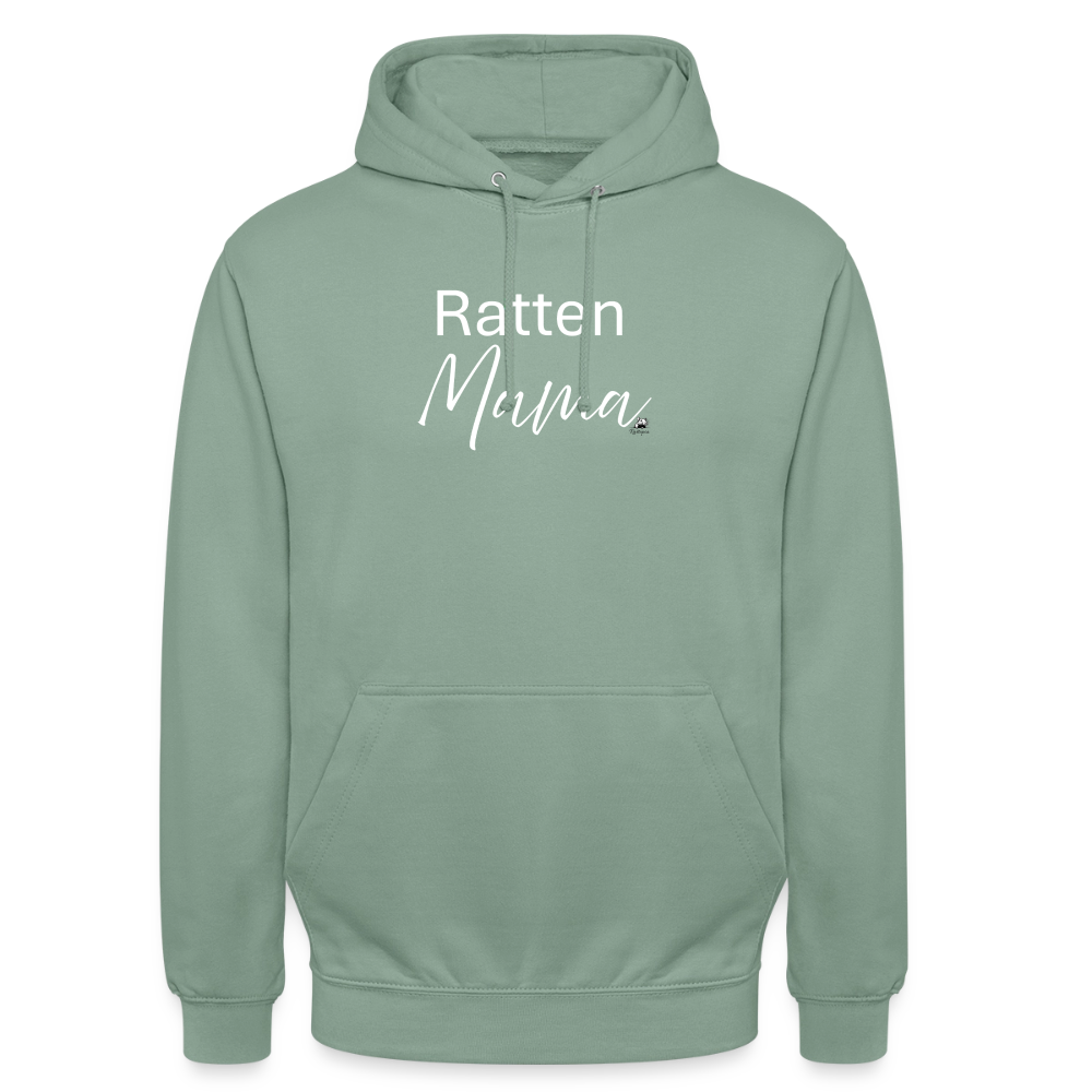 Damen Hoodie "Ratten-Mama" - Graugrün