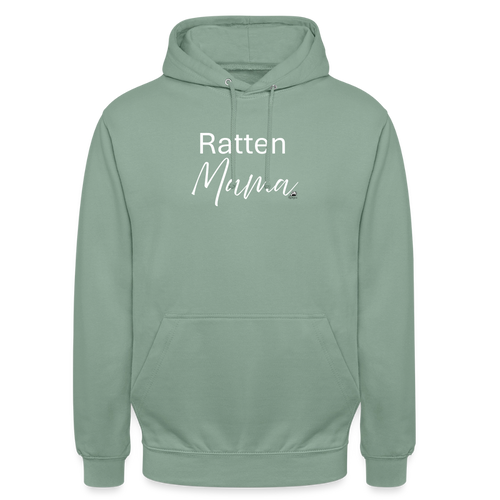 Damen Hoodie "Ratten-Mama" - Graugrün