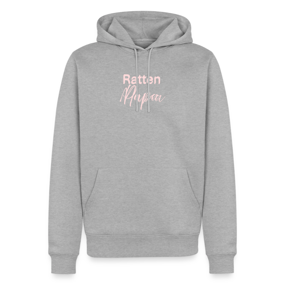 Männer Premium Hoodie "Ratten-Papa" - Grau meliert