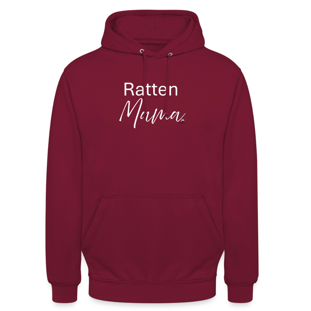 Damen Hoodie "Ratten-Mama" - Bordeaux