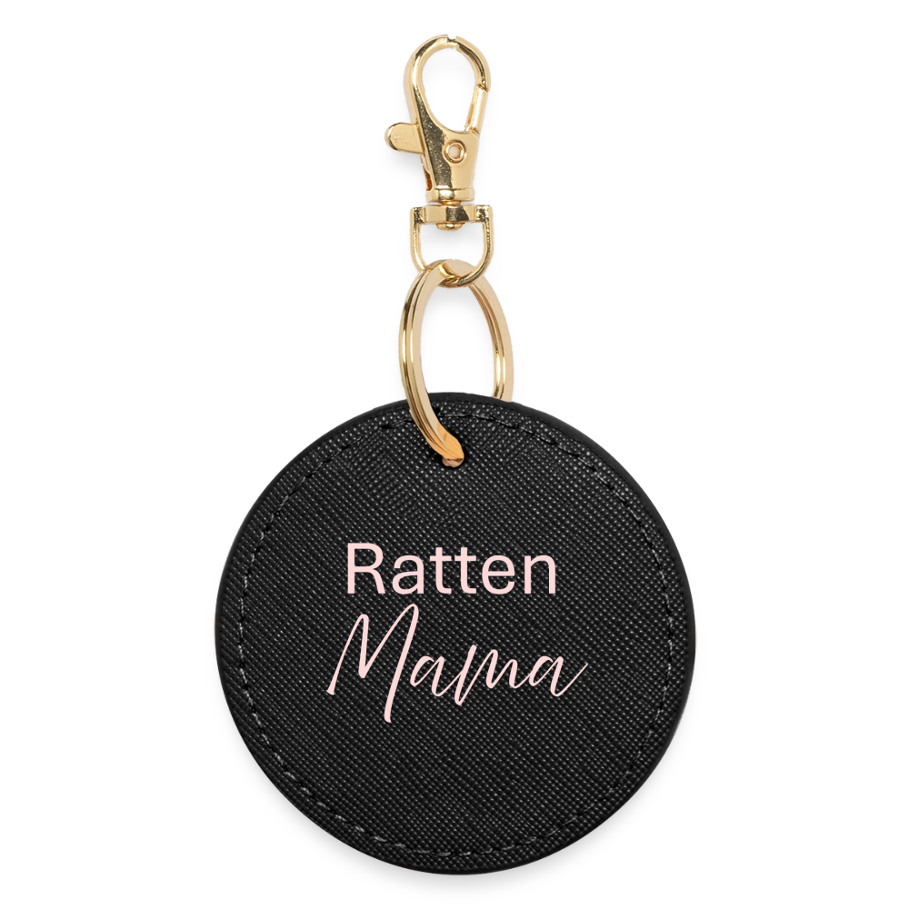 BOUTIQUE Schlüsselanhänger "Ratten-Mama" - Schwarz