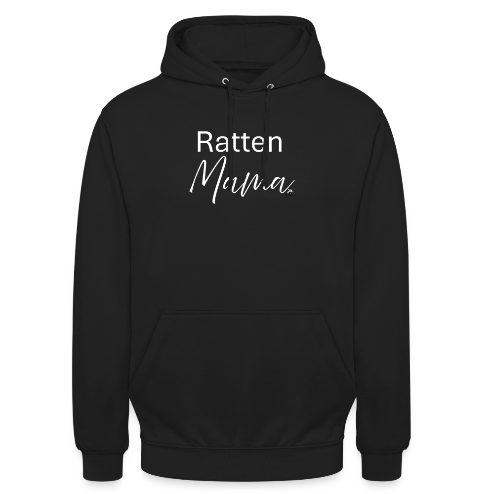 Damen Hoodie "Ratten-Mama" - Schwarz