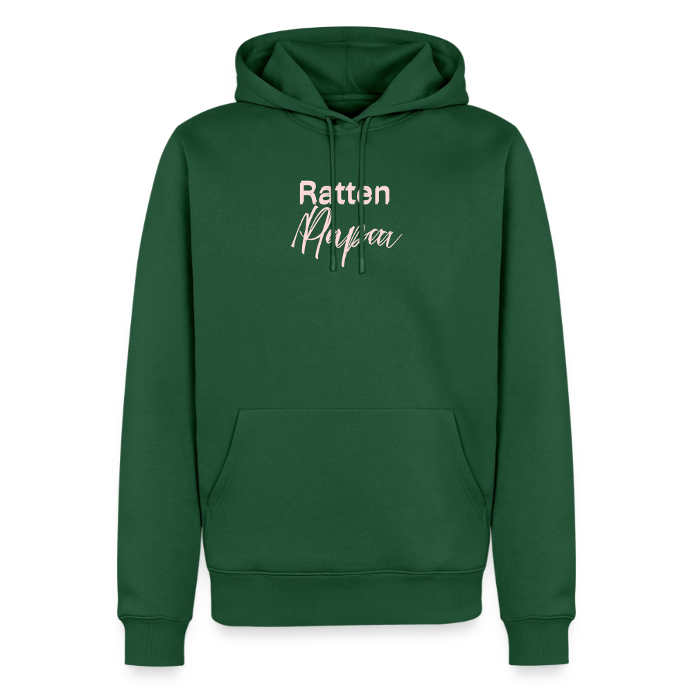 Männer Premium Hoodie "Ratten-Papa" - Flaschengrün