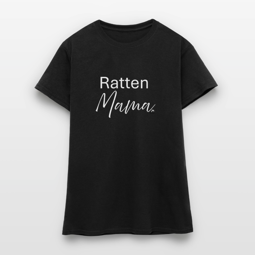 Damen T-Shirt "Ratten-Mama" - Schwarz