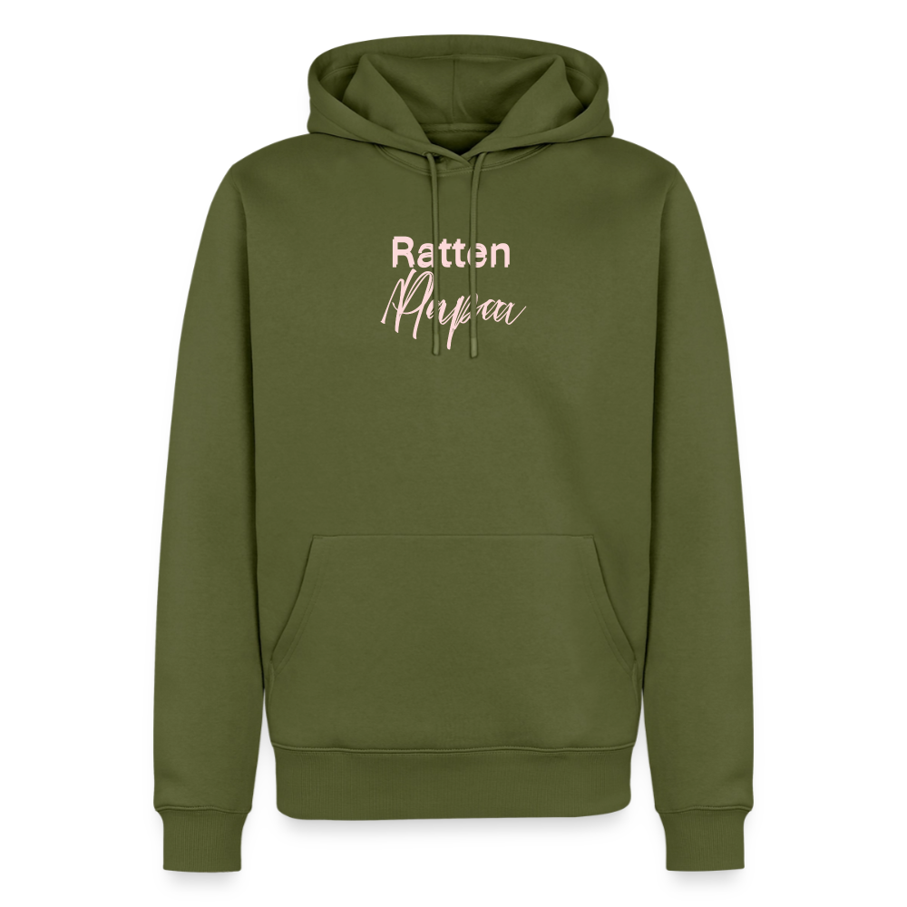 Männer Premium Hoodie "Ratten-Papa" - Khaki