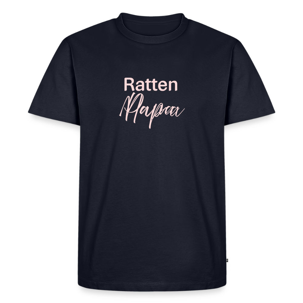 Männer Premium T-Shirt "Ratten-Papa" - Navy